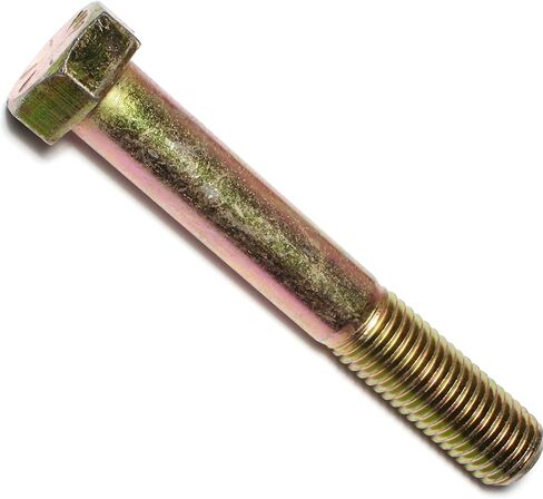 014973254728 Grade 8 Coarse Hex Cap Screws, 5/8-11 x 6, Piece-9 , yellow in Saudi Arabia