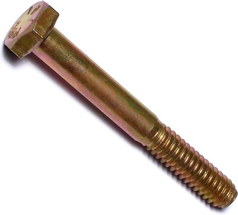 014973254728 Grade 8 Coarse Hex Cap Screws, 5/8-11 x 6, Piece-9 , yellow in Saudi Arabia