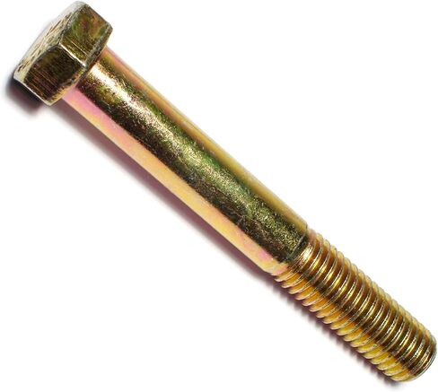 014973254728 Grade 8 Coarse Hex Cap Screws, 5/8-11 x 6, Piece-9 , yellow in Saudi Arabia