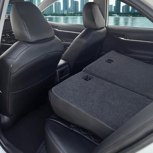 أغطية مقاعد هايلاندر مناسبة خصيصًا لسيارة Toyota Highlander LE وXLE وXSE 2020 2021 2022 2023 2024 2025 من جلد البولي يوريثان الفاخر - 3 صفوف مجموعة كاملة من واقي مقعد السيارة المقاوم للماء باللون الأسود الماسي in Kuwait