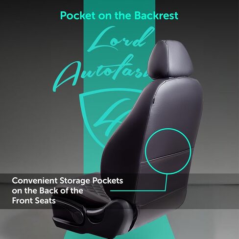 غطاء مقعد Lord AutoFashion Jeep Wrangler، جلد، مجموعة كاملة، واقي مقعد السيارة (أسود، موديلات 2018-2025 Wrangler 4DR) in Kuwait