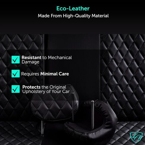 غطاء مقعد Lord AutoFashion Jeep Wrangler، جلد، مجموعة كاملة، واقي مقعد السيارة (أسود، موديلات 2018-2025 Wrangler 4DR) in Kuwait