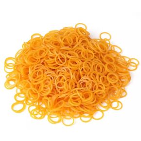 UrbHome Elastic Rubber Bands For Hair, Brown Rubber Bands, Mini Rubber Bands, Assorted Size, 600 Pack
