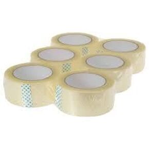 Clear Packing Tape Rolls for Shipping, Moving, Packaging - True 2 Inch x 55 Yards, 2mil Thick, 6 Rolls
