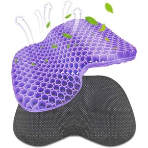 Pymga Waterproof Gel Kayak Seat Cushion for Sit-in Kayak with Anti-Slip Design Anti Slip Kayak Gel Seat Cushion - Comfort and Stability for Kayaking Adventure (Purple)