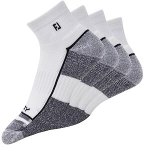 FootJoy Mens 18105d Golf Socks, White, 7-12 US