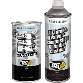 BG(0002698761) Platinum Fuel System Kit - Air Intake, Valve, Combustion Chamber Cleaner - Increases Power Output - Fuel System Cleaner