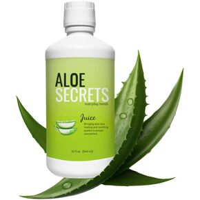 ALOE SECRETS Aloe Vera Juice - Revitalize Your Wellness - Unflavored, 32oz - Enhance Digestion, Nourish Skin, Hydrate - Bonus: E-Book Included