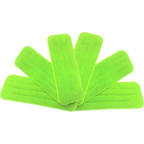 Washable Microfiber Mop Head (3 Pack) - Microfiber Replacement Mop Pads 16 x 5.5 Inches for Cleaning of Wet or Dry Floors - Professional Home/Office Cleaning Supplies, Blue