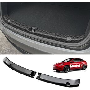 Rear Bumper Guard for Tesla Model 3 2024 - Carbon Fiber Trunk Door Entry Guards Trim Cover for Tesla Model 3 Exterior Accessories