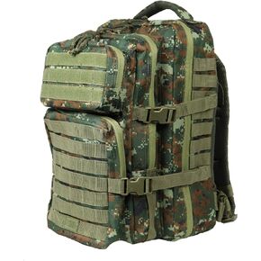 OSAGE RIVER Fishing Tackle Backpack with Fishing Rod Holder, Large Fishing Tackle Bag for Tackle Trays, Tackle Box Backpack for Bass Fishing Camping Traveling Hunting, Orange