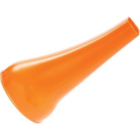 Loc-Line Vacuum Hose Component, Acetal Copolymer, Tapered Oval Nozzle, 2-1/2" Hose ID