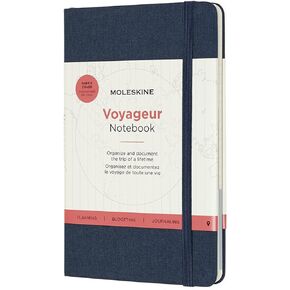 Moleskine Voyageur Notebook, Hard Cover, Medium (4.5" x 7") Hibicus Orange, 208 Pages