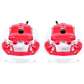 Power Stop Front S1618 Pair of High-Temp Red Powder Coated Calipers