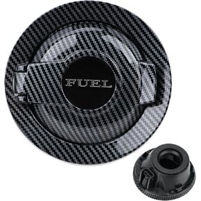 68250120AA Fuel Filler Door Cap Carbon Fibre Gas Cover Cap Vapor Edition Compatible with 2008-2021 Dodge Challenger