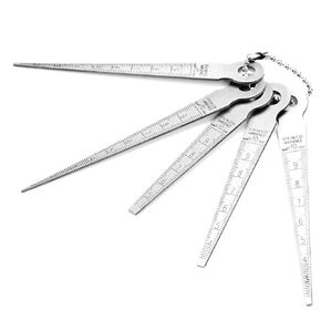 1 Set Feeler Gauge, Hole Size Gage, Taper Feeler Gauge for Designers Engineers