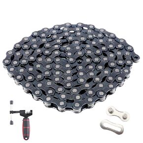 WEEROCK Bike Chain Suits for 6/7/8 Speed Bicycle Chain 1/2 x 3/32 Inch 116 Links Magic Buckle with Chain Cutter