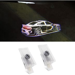 通用 Car Door Logo Lights Courtesy LED Projector Lamps Accessories Compatible for Charger car 2012-present (Charger 2012-present)
