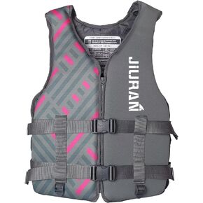 huraty Adult Kayaking Vest with Leg Straps, High Buoyancy Swim Vest Jacket for Boating Fishing Surfing, Neoprene Youth Swim Jacket