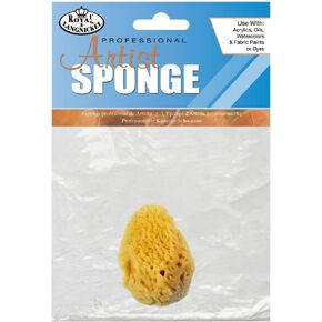 ROYAL BRUSH MFG. R2001P 1.5.to 2" Small Sea Silk Sponge Pkaged, Natural