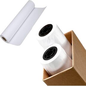 CAD Paper Rolls (2 Rolls) 36x300 Plotter Paper, 96 bright, 20lb 74 GSM Wide Format Ink Jet Bond Rolls with 2 Inch Core (Width 36" x 300" Length) from Nayelish
