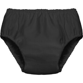 Swim Diapers for Adult Reusable Diaper for Pool Washable Leak Resistant Waterproof Adult Pull on Cover Pants for Men Women, Medium (Black,1 Piece)
