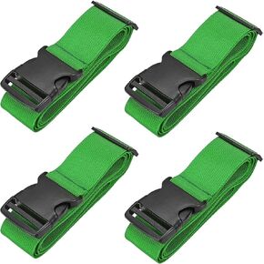 uxcell 2" x 6.5' Luggage Strap Polyester Adjustable Suitcase Belt for Travel Packing Bag Closure Identify, Dark Blue 4pcs