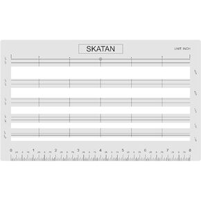 SKATAN Letter Writing and Envelope Addressing Guide, fits a Wide Range of Letter Paper and Envelopes