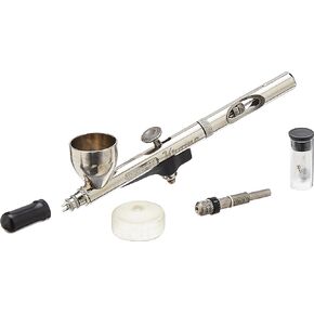 Badger Air-Brush Company RK-1 Krome Airbrush 2-in-1 Ultra Fine Airbrush with Additional Fine Tip, Spray Regulator and Needle