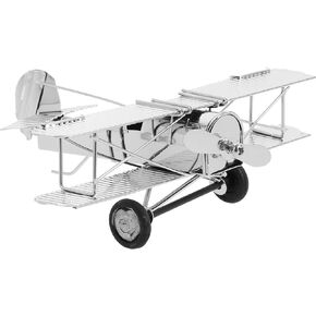 HOMSFOU Retro Iron Aircraft Handicraft Vintage Biplane Airplane Model Wrought Iron Aircraft Toy Desktop Decor Photo Props Fireplace Mantle Ornament