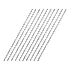 Awclub 2mm x 200mm 304 Stainless Steel Solid Round Rod Lathe Bar Stock for DIY Crafts Model Car Helicopter Airplane - 10pcs