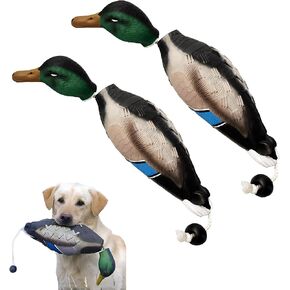 fingig 2 Pcs Duck Dummy Bumper Toys for Hunting Retriever Dog Training, Dog Retriever Outdoor Training Toy ，Hunting Duck Recognition Trainers, Foam Pet Interactive Toys in Kuwait