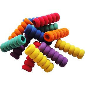 12 Pcs. Pencil Grips, Soft Cushioned Foam, Assorted Colors