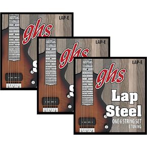GHS Strings E Lap Steel Strings (LAP-E), 3 Sets of LAP-E