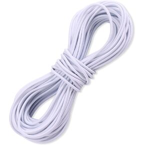 سلسلة بيضاء مرنة ثقيلة لتخزين الحيوانات المحشوة، سلك مرن لرف الألعاب الناعمة الخشبية، 374 بوصة، سلسلة مستديرة قابلة للتمدد 1/8 بوصة لحامل ألعاب قطيفة في الزاوية الكبيرة in Kuwait