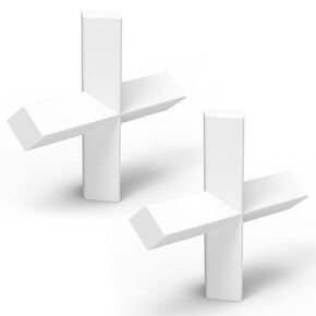 stonylab 5 Pack Cross Shape Magnetic Stirrer Stir Bar, 50 x 10 mm PTFE-Coated Magnetic Stirring Bars White Stir Mixer for Stirrers