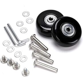Luggage Suitcase Wheels Replacement Kit OD 64/68/70/75/78/84/90mm w/ABEC 608zz Skate Inline Outdoor Skate Replacement Wheels Multiple Sizes, Set of (2) Wheels (OD 40mm*W 18mm Axles:30&35mm35mm)