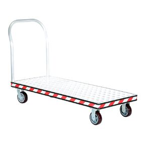 Vestil ATP-C-2460 شاحنة منصة من الألومنيوم للخدمة الشاقة 24 بوصة × 60 بوصة 3600 رطل. السعة فضية
