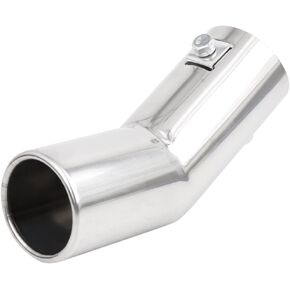 uxcell Universal Fits for Car Stainless Steel Chrome Curved Exhaust Tail Muffler Tip Pipe Fit Diameter 0.75 to 1.5 Inch