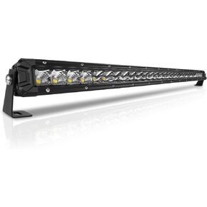 32 Inch LED Light Bar Single Row Flood & Spot Beam Combo 30000LM Off Road Driving Light for Pickup SUV ATV UTV Truck Roof Bumper