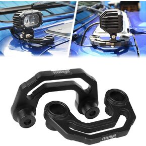 MWNYO 1 Pair Light Mount Brackets Compatible with Jeep Wrangler JL/JLU 2018+ & Gladiator JT 2020+ Easy to Install Rigid Pod Light Mount