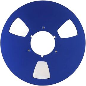 1/4 10.5 Inch Takeup Reel, Open Reel Audio Aluminum Alloy Takeup Reel, 3 Hole Wind Resistance Holes, Empty Tape Reel for Recording, Nab Reel to Reel Long Play Analog Recording Tape