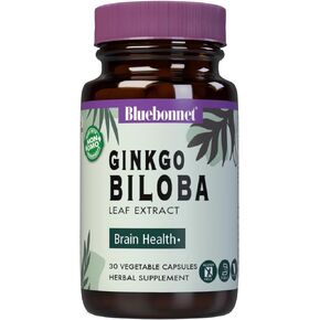 BlueBonnet Ginkgo Biloba Leaf Extract Supplement, 60 Count