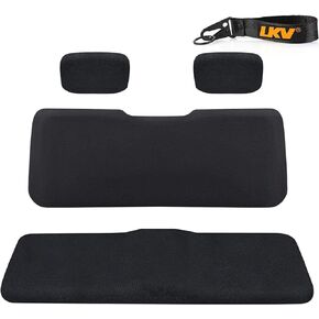 LKV UTV Ranger Seat Covers 4 Sets with Waterproof PU Coating Compatible with Polaris Ranger 500 700 800 2002-2008