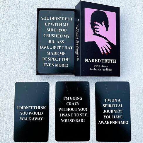 Love Oracle Cards,Naked Truth Oracle Deck,Soulmate Oracle Cards for Beginners, Perfect for Twin Flame and Soulmate Readings in Kuwait