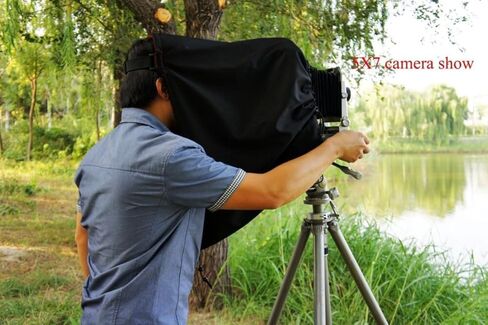 FotoHigh Dark Cloth Focus Hood for 8×10 120 Camera Large Format Barrel 60cm Long in Saudi Arabia