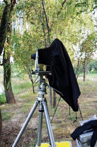 FotoHigh Dark Cloth Focus Hood for 8×10 120 Camera Large Format Barrel 60cm Long in Saudi Arabia