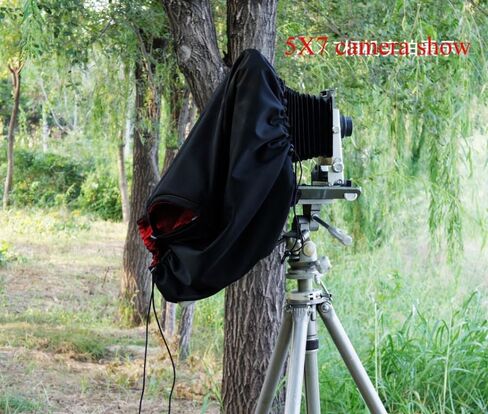 FotoHigh Dark Cloth Focus Hood for 4×5 5×7 120 Camera Large Format Barrel 60cm Long in Saudi Arabia