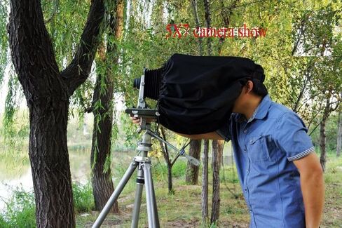 FotoHigh Dark Cloth Focus Hood for 4×5 5×7 120 Camera Large Format Barrel 60cm Long in Saudi Arabia
