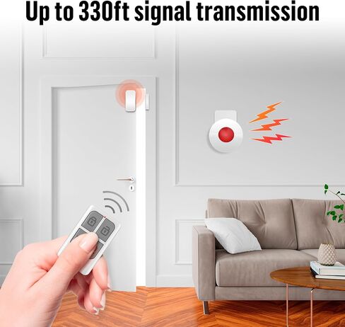 KERUI Home Security System 110dB Wireless Burglar Alarm System with Siren, Remote Control, and Door Alarm Sensor. Perfect for House Alarm Systems, and Door Alarms for Home (Door Magnetic Alarm 1pack) in Saudi Arabia
